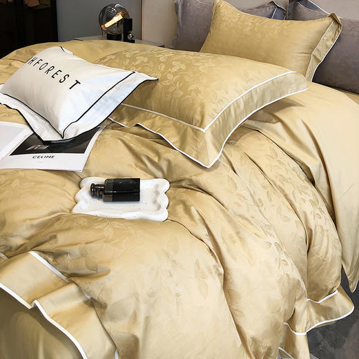 顶柔欧式提花床品四件套 层次分明 立体感强 增添床品的精致与奢华 商品图3