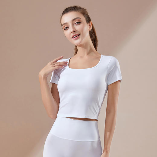 《福利款》哈瓦塔新款暴汗裸感4.0短袖（含胸垫）九分裤H320112 商品图5