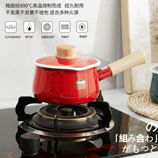 纯色系列木柄奶锅（附盖）SD-15M 商品图2