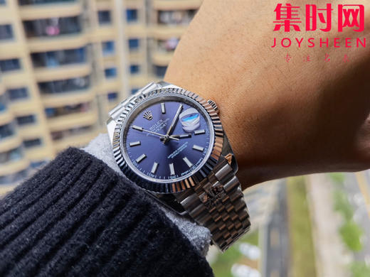劳力士Rolex经典日志型系列 男士腕表  直径41mm 深蓝盘 商品图5