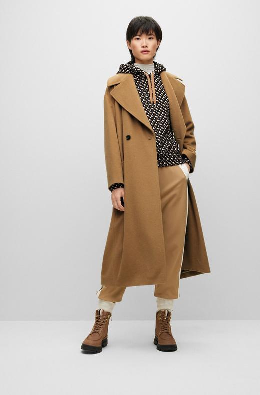 百货世界-国际精品馆-BOSS经典条纹交织字母图案宽松版型连帽衫 商品图1