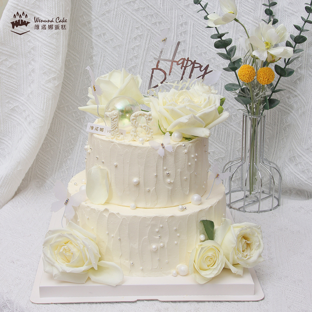 女神鲜花款生日蛋糕