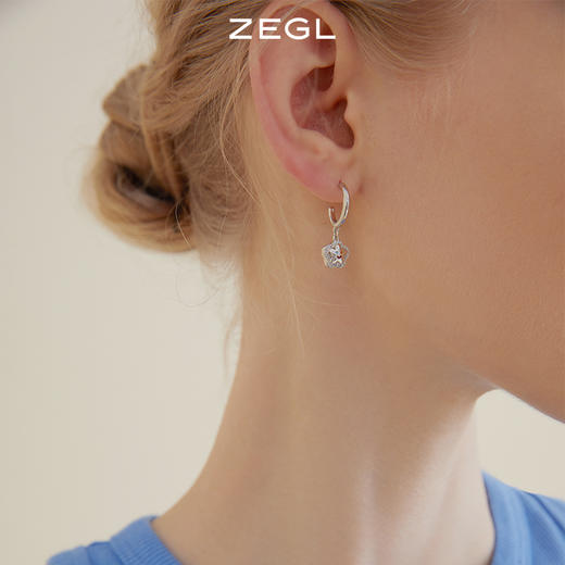 杨超越同款ZEGL串珠耳环女彩色气球狗耳钉银针夏日多巴胺穿搭耳饰 商品图4