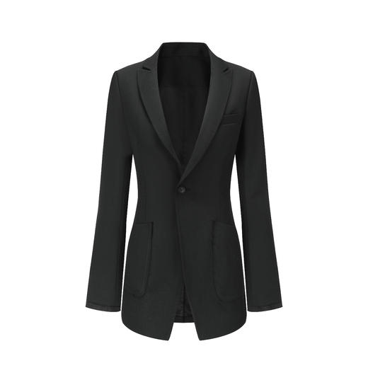 Oude Waag 黑色羊毛精裁修身西装 商品图5