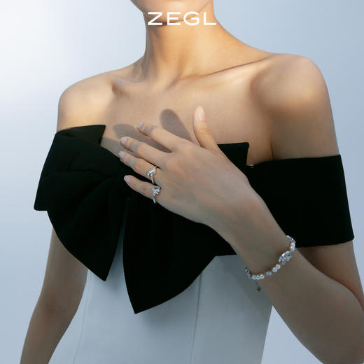 ZEGL设计师秋夜甜梦系列星月人造珍珠手链女生ins小众设计手饰品 商品图2