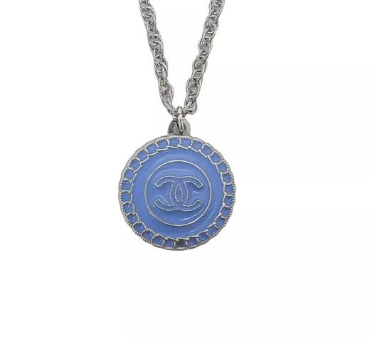 订购6周到｜Gigi Paris-Chanel-蓝色 中古纽扣 项链［法国设计师］ 商品图1