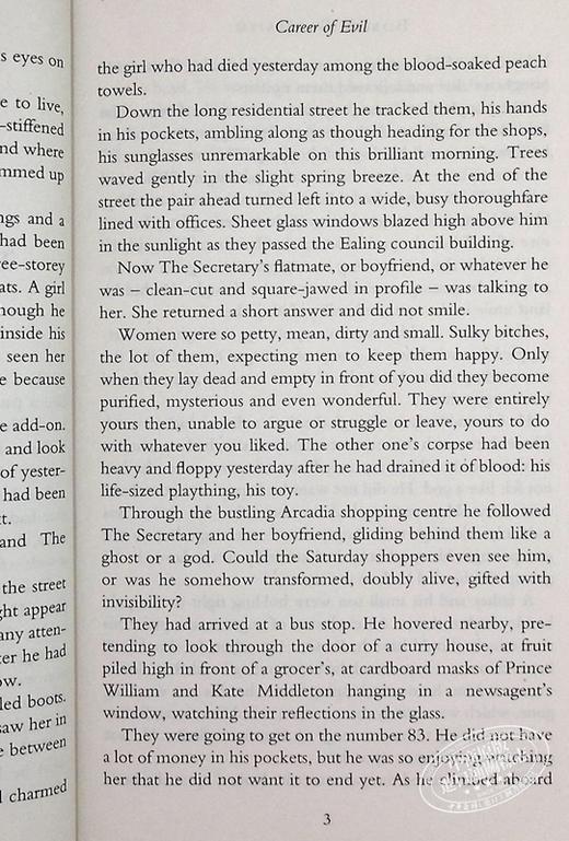 【中商原版】Career of Evil 邪恶事业 JK罗琳化名作品 英文原版 哈利波特 商品图6