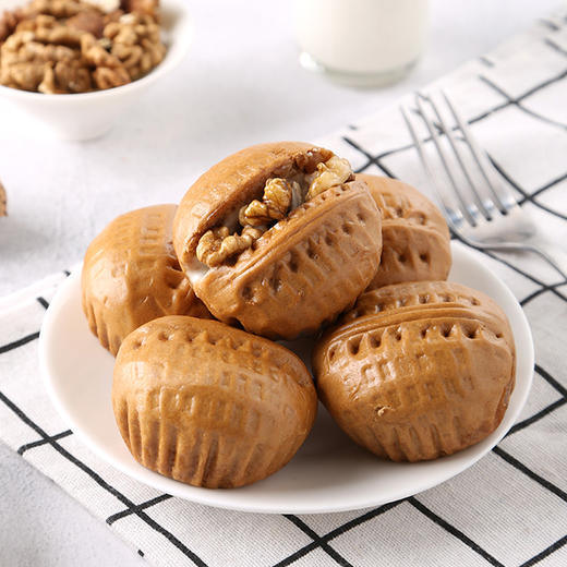 安井 核桃包 360g 10只装 儿童早餐 家庭装速冻包子 甜食早餐早茶 加热即食冷冻面点 商品图1