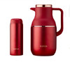 苏泊尔（SUPOR）家用暖水壶大容量热水开水暖瓶 304不锈钢真空保温壶套装 1.7L+380ml 星辰红TK2058Q 商品缩略图0