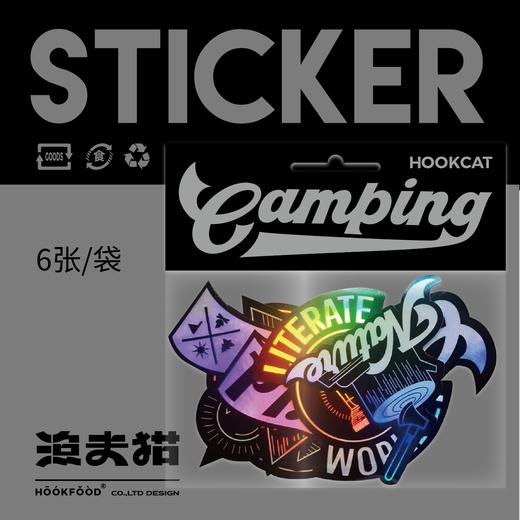 《渔夫猫》魂黑系BLACK镭射车贴丨6张/袋 商品图1