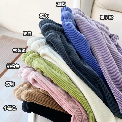 【一秒藏肉的入秋神裤】千吉娜Chinina 天鹅绒阔腿裤 时尚百搭 瘦百搭，贴合舒适，别致有型 商品图2