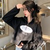 黛唯梵美式hiphop短款半高领卫衣女春秋宽松潮ins慵懒风bf薄款拉链外套 商品缩略图3