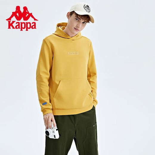 Kappa卡帕套头帽衫男秋运动卫衣针织休闲外套K0C52MT40 商品图1