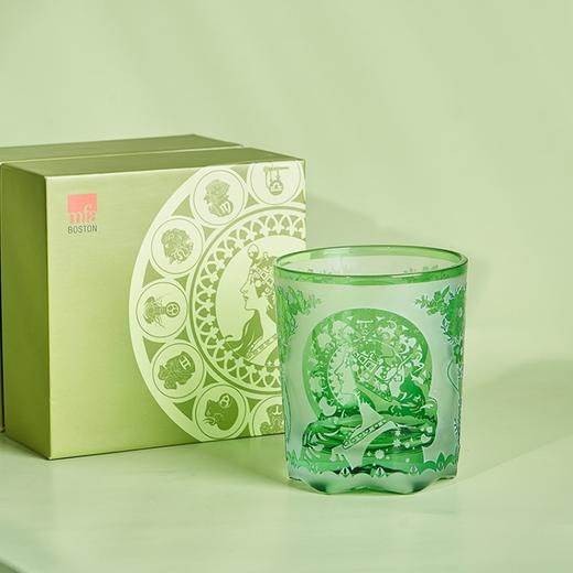 MFA波士顿美术博物馆穆夏黄道十二宫水晶玻璃中古风双色雕刻水杯 商品图2