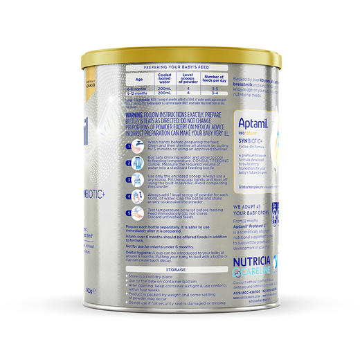 澳洲爱他美白金版2段奶粉一箱6桶 商品图1