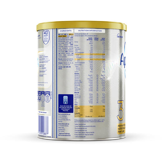 澳洲爱他美白金版3段奶粉一箱6桶 商品图1