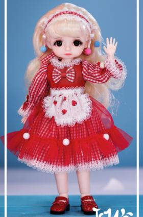 德必胜-新冰儿小红豆 XT10801  尺寸:30CM