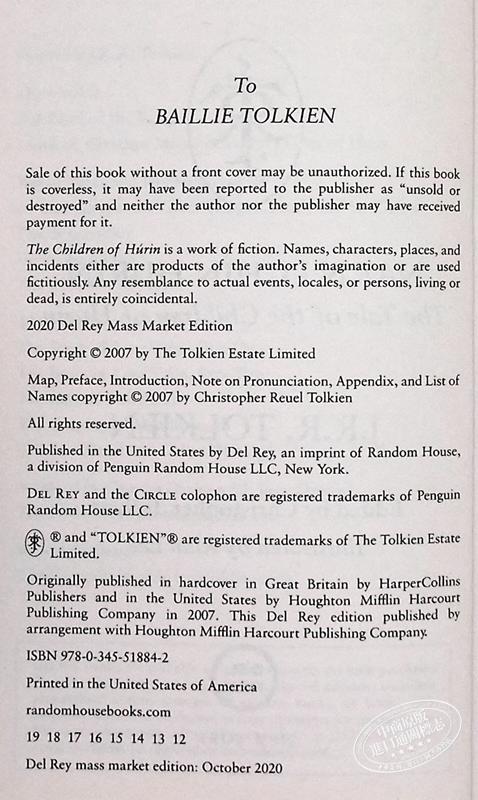 【中商原版】胡林的子女 英文原版 The Children of Hurin 托尔金 J R R Tolkien 商品图4