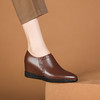 优雅简约，真皮拼接坡跟新款内增高单鞋MYX-k706 商品缩略图4