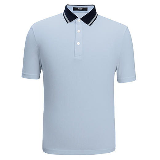 名盾商务POLO衫男装撞色翻领短袖男22夏季新款商务休闲三粒扣T恤 商品图4