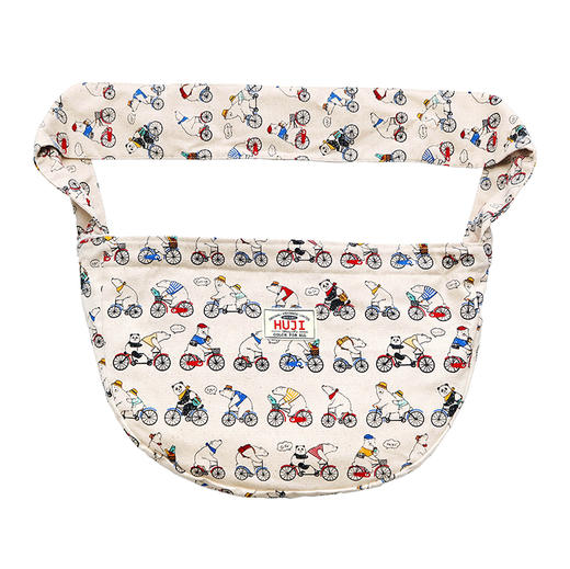 HUJI祤集Hobo斜挎包插画白熊熊猫 商品图2