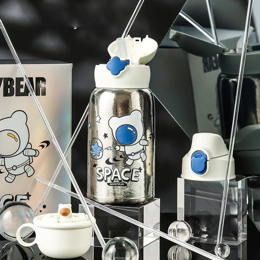 杯具熊四叶草保温钛壶630ml 商品图3