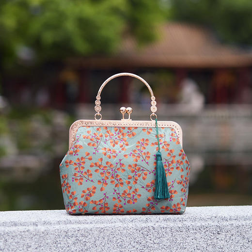 中国民国风古风旗袍手提复古包晚宴QB 商品图0