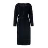 EITIE爱特爱秋季新款简洁大气桃心领收腰显瘦通勤黑色连衣裙C2207010 商品缩略图5