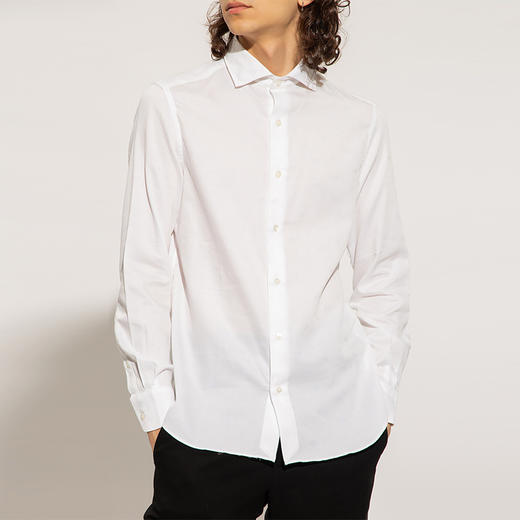 EMPORIO ARMANI 阿玛尼 男士棉质长袖衬衫 白色 6L1C86 1N8JZ F117 商品图1