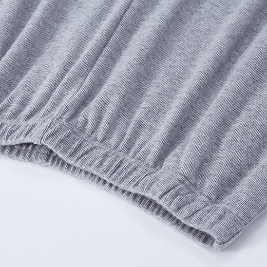 Threegun三枪 【花灰绒】翻领开襟长袖长裤男士家居套家居服-81707D911 商品图4