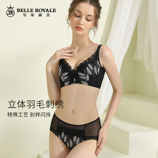 皇家丽美WW118-3内衣小胸显大聚拢文胸收副乳中厚款无钢圈文胸 商品图5
