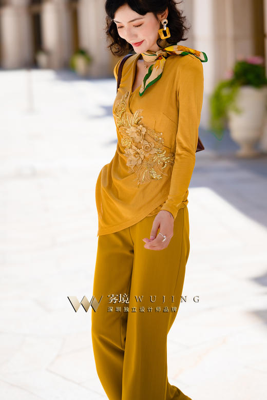 2202183 金丝巴洛 厚织双色斜纹
鎏金缎裤子 雾境 
 商品图5