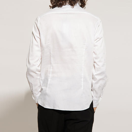 EMPORIO ARMANI 阿玛尼 男士棉质长袖衬衫 白色 6L1C86 1N8JZ F117 商品图2