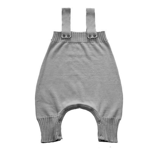 【婴儿背带裤 舒适亲肤】春秋可开档0-1-2岁男女宝宝大PP毛线衣服针织纯棉裤子 商品图5