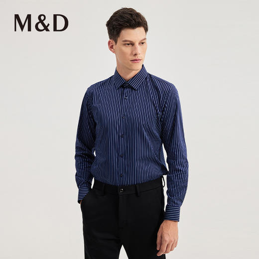 MD名盾秋冬男士新品休闲长袖DP免烫衬衣商务职业衬衫上衣男 商品图1