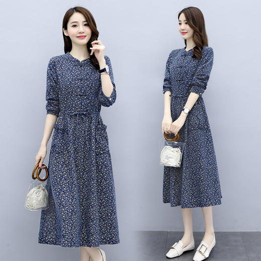 秋季新款，时尚打底外穿优雅连衣裙HR-NYMYZ713 商品图2