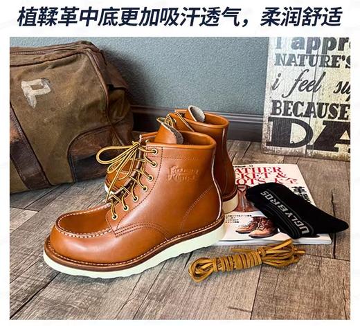 Alternative country牛皮工装靴固特异欧美复古机车短靴0101 商品图11