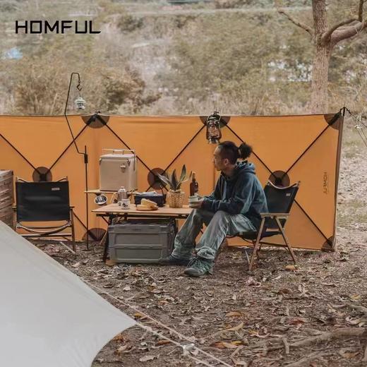芊陌鸟户外-风幕 防风布露营挡风幕烧烤野营屏风（3.6*1.2米） 商品图1