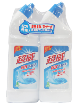 【亚欧超市】立白超威异形洁厕精500g+500g/瓶
