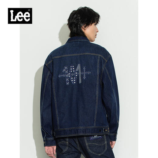 Lee商场同款101+22秋冬新品蓝色男牛仔夹克外套LMT002705100-761 商品图0