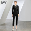 IWY/黑色设计感小众职业西装套装高端商务西服修身显瘦职场女装C12306+P12306 商品缩略图2