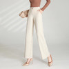 QY 8356高腰阔腿裤韩版宽松垂感显瘦休闲裤 商品缩略图0