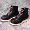 Alternative country牛皮工装靴固特异欧美复古机车短靴0101 商品缩略图1