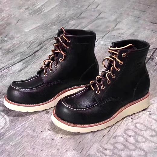 Alternative country牛皮工装靴固特异欧美复古机车短靴0101 商品图1