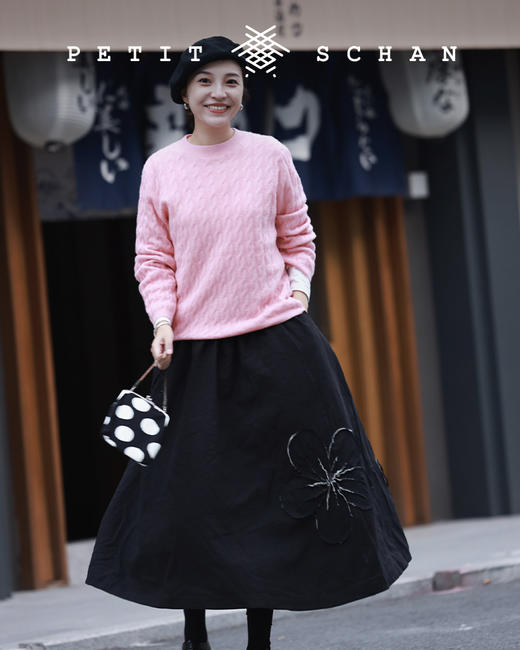 【经典款】PETIT SCHAN小闪 #037 Big mushroom in summer 蘑菇的夏天 日本进口纯亚麻纱线贝雷帽/画家帽 商品图2