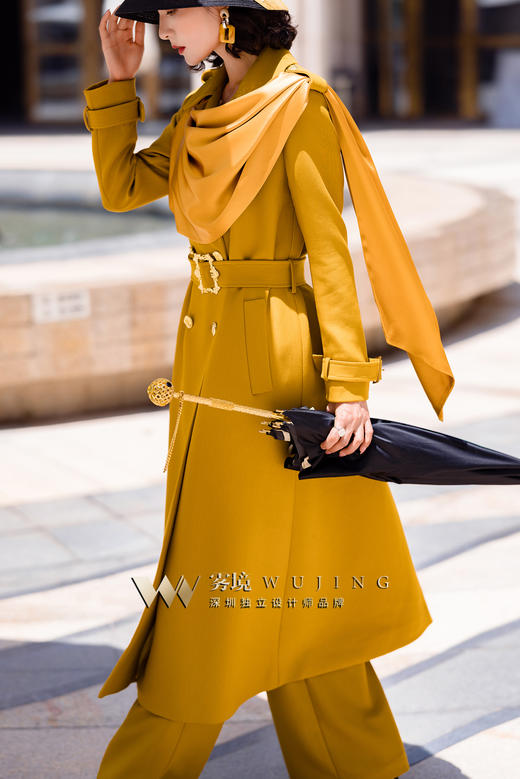 2202186 金丝巴洛 厚织双色斜纹    醋酸缎外套 雾境 商品图6