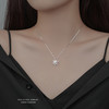 【春雪】S925银镶钻雪花可转动甜美项链【YXS-A2618】 商品缩略图3