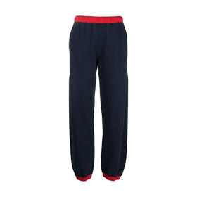 KENZO 高田贤三 女士棉质 KENZO Paris 徽标刺绣休闲运动裤 藏蓝色 FC62 PA701 4MF 77