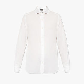 EMPORIO ARMANI 阿玛尼 男士棉质长袖衬衫 白色 6L1C86 1N8JZ F117