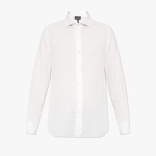 EMPORIO ARMANI 阿玛尼 男士棉质长袖衬衫 白色 6L1C86 1N8JZ F117 商品图0